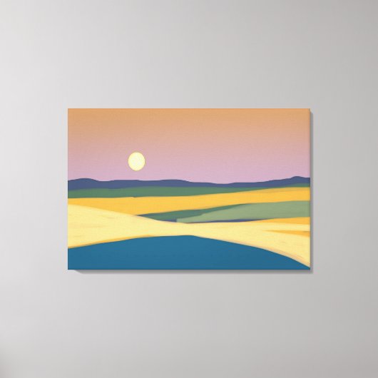 Sonnenuntergang Leinwanddruck (Vorderseite)