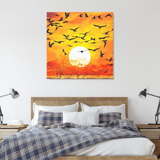 Sonnenuntergang Leinwanddruck (Insitu (Schlafzimmer))