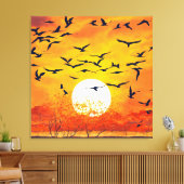 Sonnenuntergang Leinwanddruck (Insitu (Wohnzimmer))