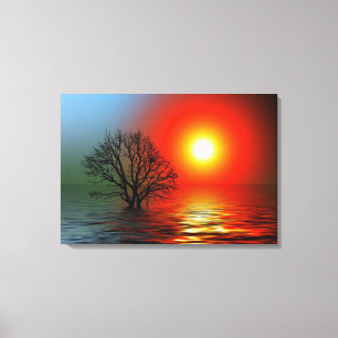 Sonnenuntergang Leinwanddruck