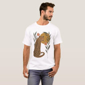 Sonnenuntergang Leopard - Botanischer Dschungel T-Shirt (Vorne ganz)