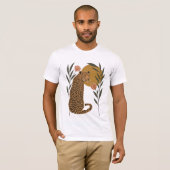 Sonnenuntergang Leopard - Botanischer Dschungel T-Shirt (Vorne ganz)