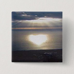 Sonnenuntergang-Liebe-Knopf Button