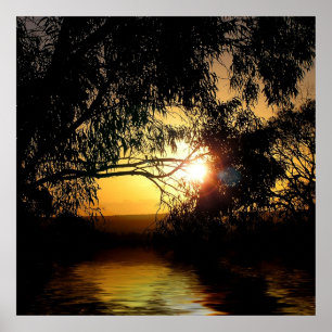 Sonnenuntergang Liebe Poster