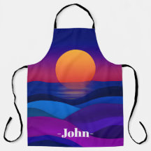 Sonnenuntergang Lila & Königlich Blau Personalisie