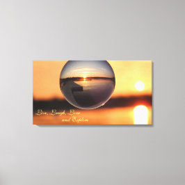 Sonnenuntergang Live-Liebe Laugh Entdecken Sie Ins Leinwanddruck