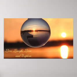 Sonnenuntergang Live-Liebe Laugh Entdecken Sie Ins Poster