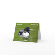 Sonnenuntergang Loon Faltenblankkarte