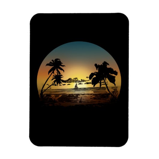 Sonnenuntergang Magnet (Vertikal)