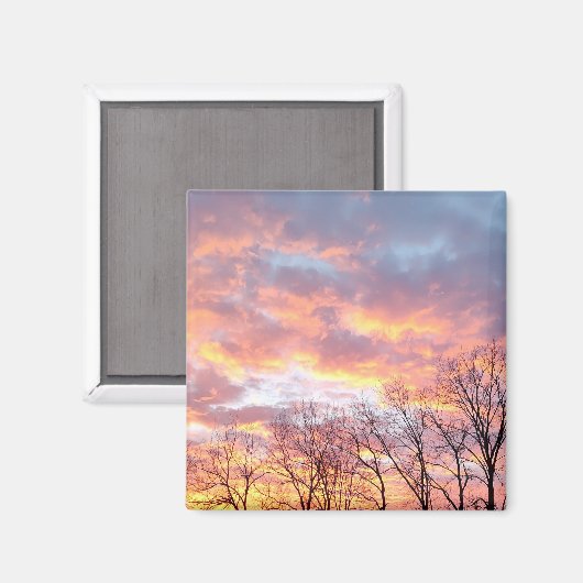 Sonnenuntergang Magnet (Vorderseite/Rückseite)