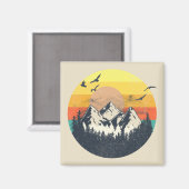 Sonnenuntergang Magnet (Vorderseite/Rückseite)