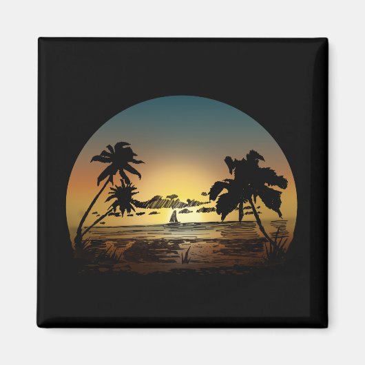 Sonnenuntergang Magnet (Vorne)