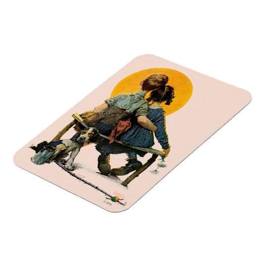 Sonnenuntergang Magnet (Linke Seite)