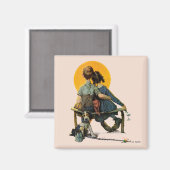 Sonnenuntergang Magnet (Vorderseite/Rückseite)