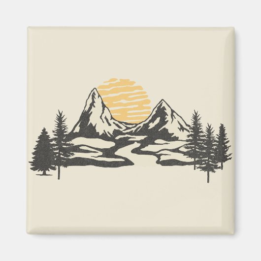 Sonnenuntergang Magnet (Vorne)