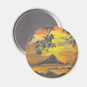 Sonnenuntergang Magnet (Vorderseite/Rückseite)