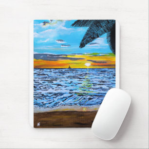 Sonnenuntergang malend von Alfred Fox Mousepad