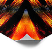 Sonnenuntergang-Mandala Poster (Ecke)