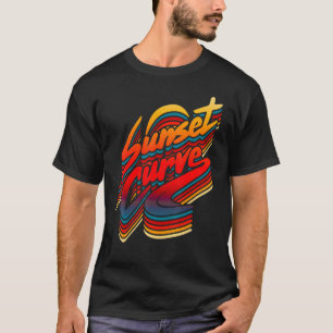 Sonnenuntergang Männer Kurve für Männer Frauen T-Shirt