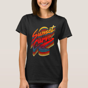 Sonnenuntergang Männer Kurve für Männer Frauen T-Shirt