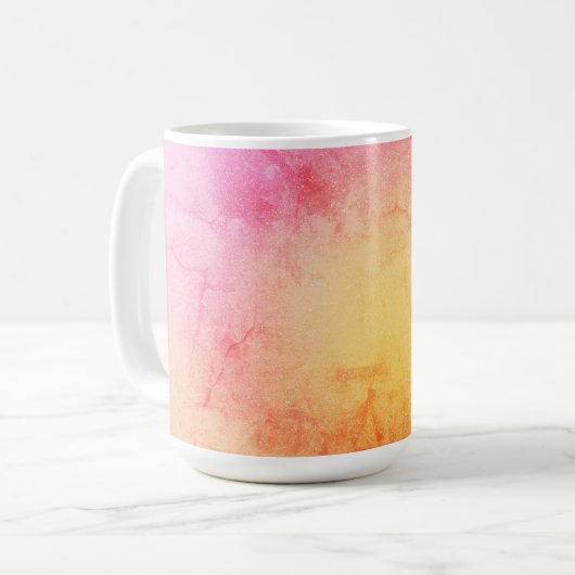 Sonnenuntergang Marmor Kaffee Tasse (Vorderseite Links)