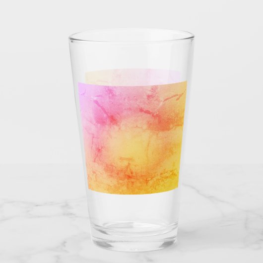 Sonnenuntergang Marmorglas-Cup Glas (Vorderseite)