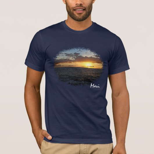 Sonnenuntergang, Maui T-Shirt (Vorderseite)