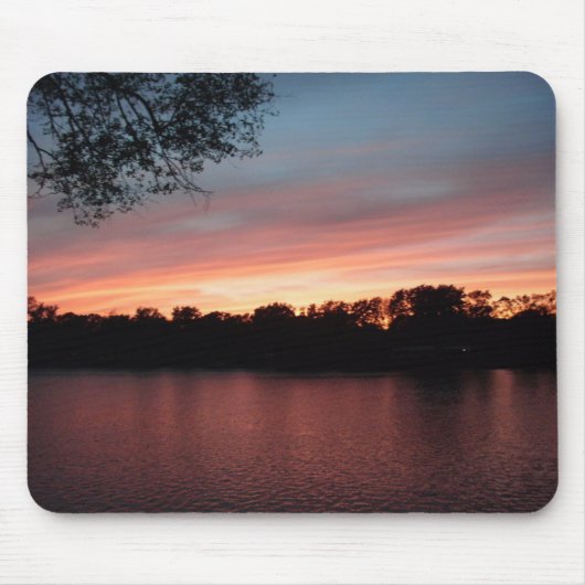 Sonnenuntergang-Mausunterlage Mousepad (Vorne)