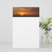Sonnenuntergang Meer I tropische farbenfrohe Seenl Briefpapier (Stehend Vorderseite)