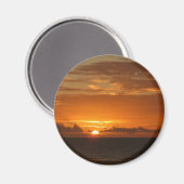 Sonnenuntergang Meer I tropische farbenfrohe Seenl Magnet (Vorderseite/Rückseite)