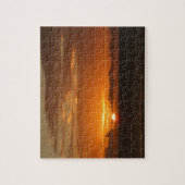 Sonnenuntergang Meer I tropische farbenfrohe Seenl Puzzle (Vertikal)