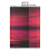 Sonnenuntergang, Meer, Segelboot Flachmann (Rückseite)