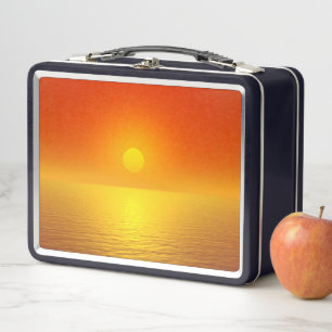 Sonnenuntergang Metall Brotdose