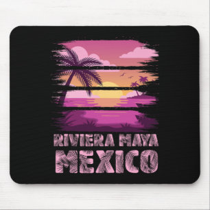 Sonnenuntergang Mexiko Riviera Maya Sommerurlaub S Mousepad