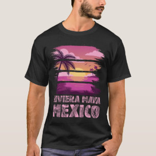 Sonnenuntergang Mexiko Riviera Maya Sommerurlaub S T-Shirt