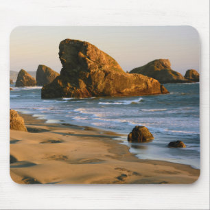 Sonnenuntergang, Meyers Beach, Oregon, USA Mousepad