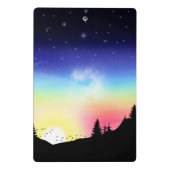 Sonnenuntergang Mini Klemmbrett (Rückseite)