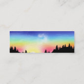 Sonnenuntergang Mini Visitenkarte (Rückseite)