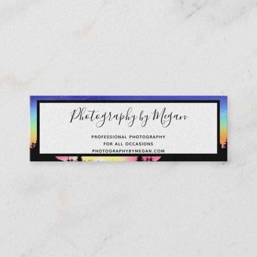 Sonnenuntergang Mini Visitenkarte (Vorderseite)