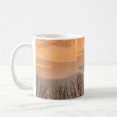 Sonnenuntergang mit Bare Trees Kaffeetasse (Links)