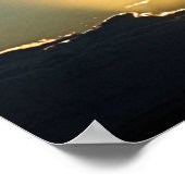 Sonnenuntergang mit Bibelverse zum Schutz Psalm 11 Poster (Ecke)