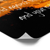 Sonnenuntergang mit Bibelverse zum Schutz Psalm 13 Poster (Ecke)