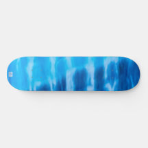 Sonnenuntergang mit blauem Skateboard für Krawatte