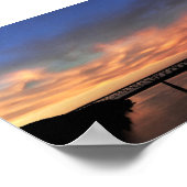 Sonnenuntergang mit Blick auf The Walkway über den Poster (Ecke)