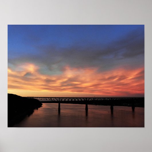 Sonnenuntergang mit Blick auf The Walkway über den Poster (Vorne)