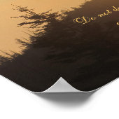 Sonnenuntergang mit Buddha Poster (Ecke)