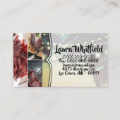 Sonnenuntergang mit der Visitenkarte Palm Tree Str (Vorderseite)