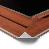 Sonnenuntergang mit einer Flying Bird-Szene-Fenste Poster (Ecke)