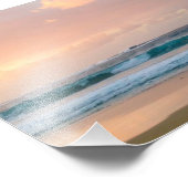 Sonnenuntergang mit Meer Fotodruck (Ecke)