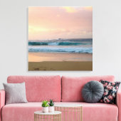 Sonnenuntergang mit Meer Leinwanddruck (Insitu (Wohnzimmer))